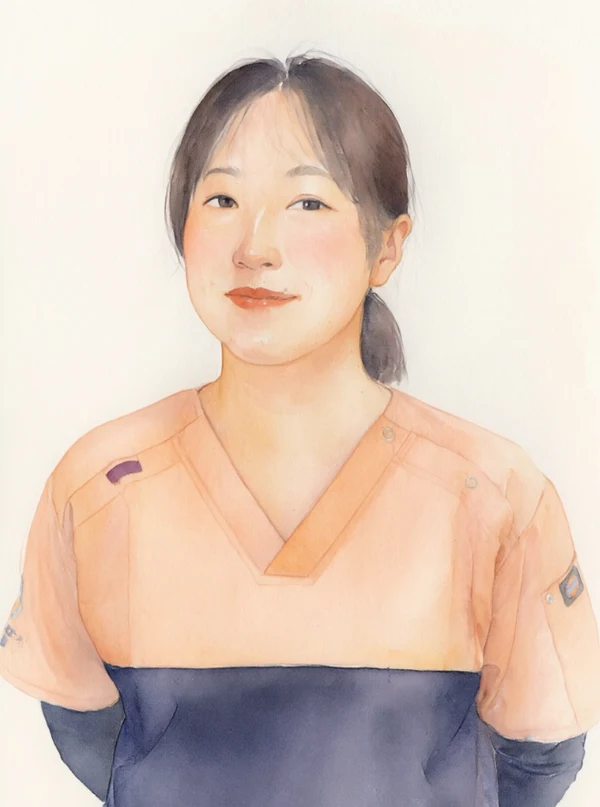 看護師の似顔絵